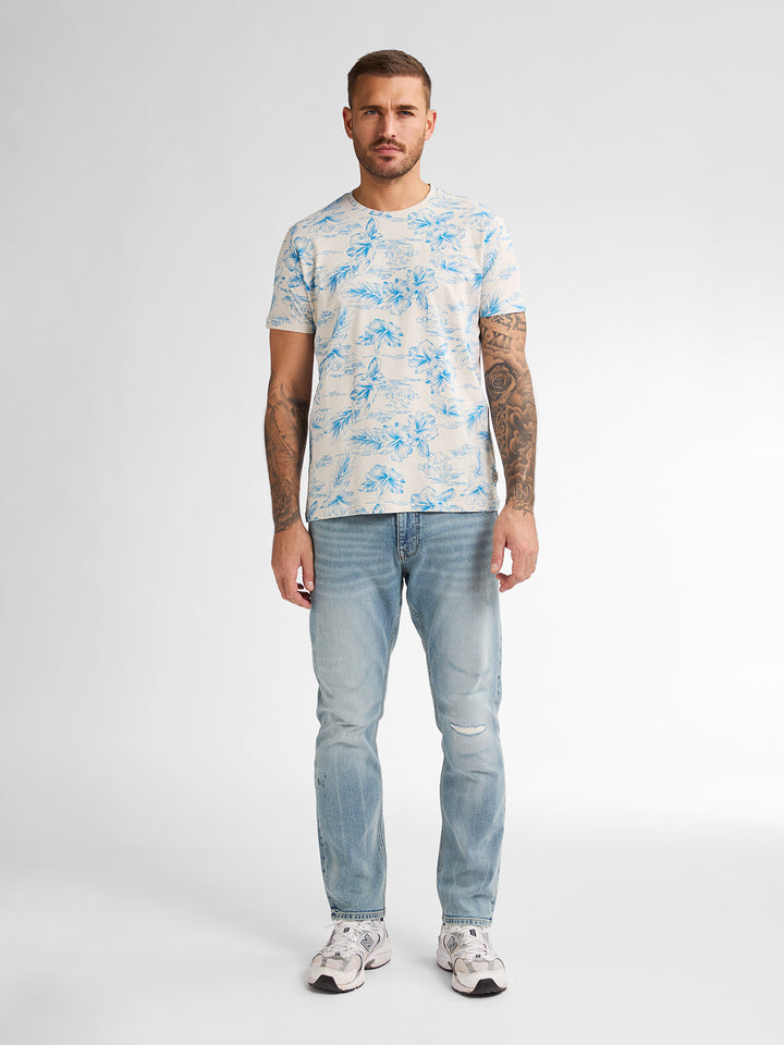 Petrol - Heren Shirt- M-1050-TSR623 - 0112 Seashell