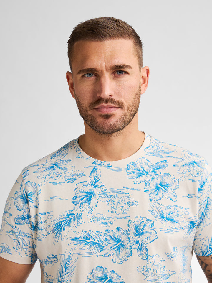 Petrol - Heren Shirt- M-1050-TSR623 - 0112 Seashell