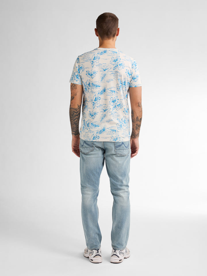 Petrol - Heren Shirt- M-1050-TSR623 - 0112 Seashell