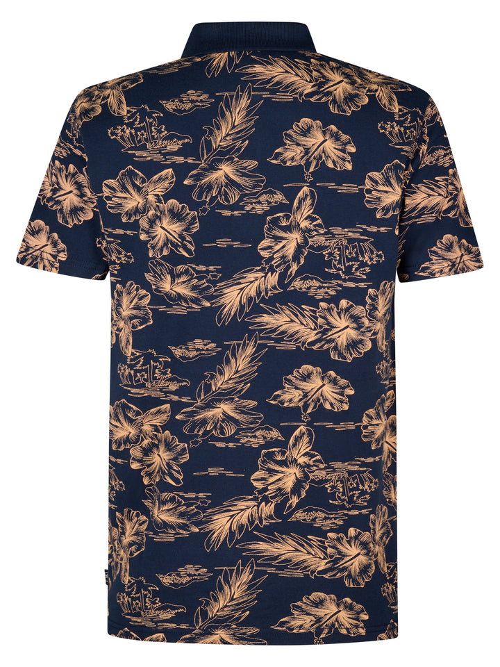 Petrol - Heren Polo - M-1050-POL911 - 5178 Navy Blue