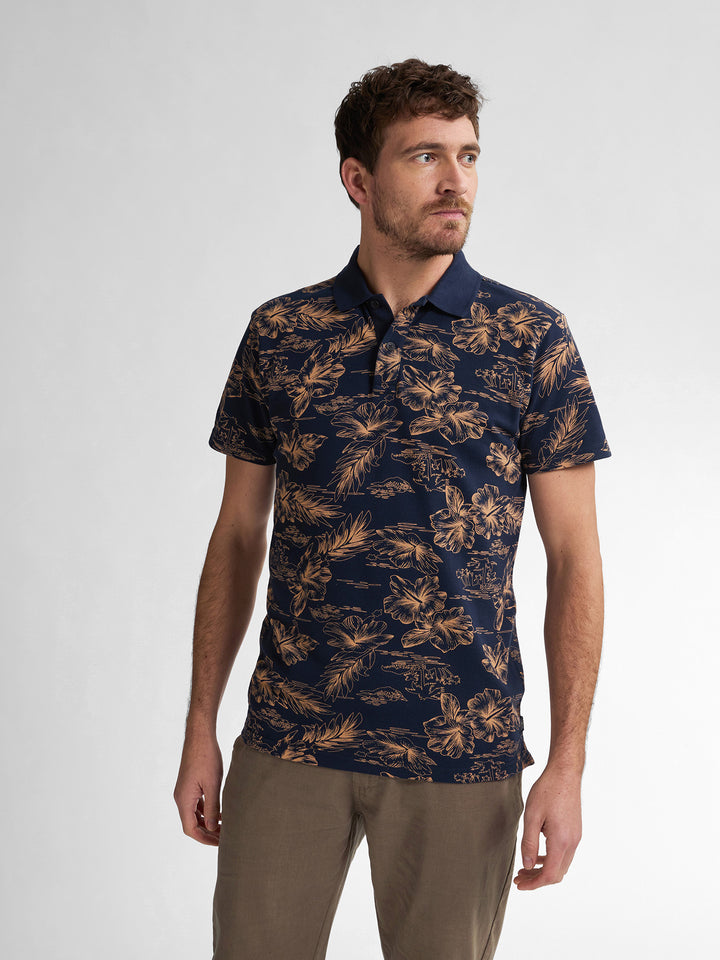 Petrol - Heren Polo - M-1050-POL911 - 5178 Navy Blue