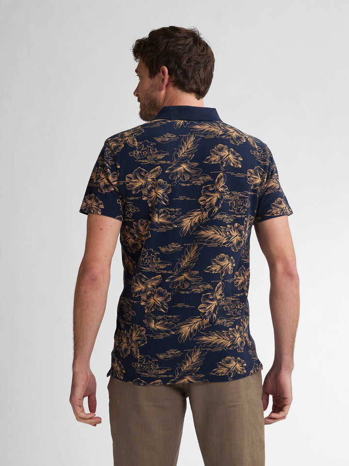 Petrol - Heren Polo - M-1050-POL911 - 5178 Navy Blue