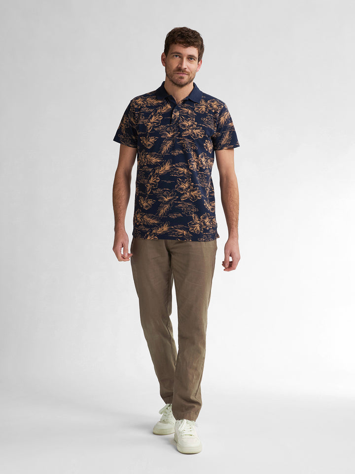 Petrol - Heren Polo - M-1050-POL911 - 5178 Navy Blue