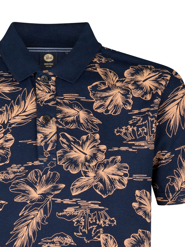 Petrol - Heren Polo - M-1050-POL911 - 5178 Navy Blue