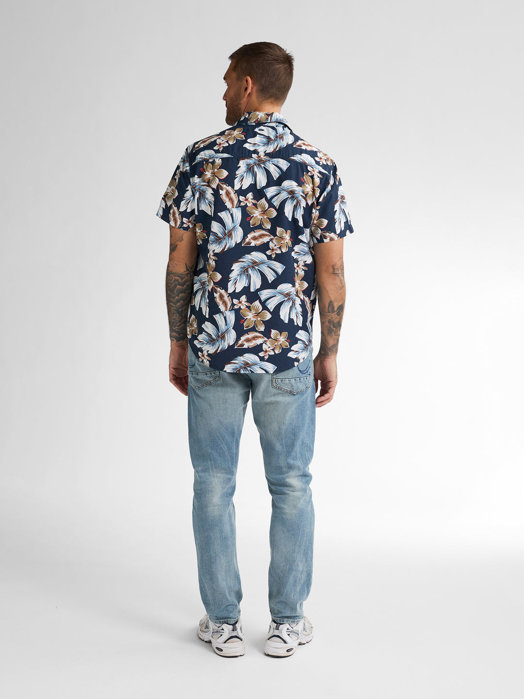 Petrol - Heren Overhemd - M-1050-SIS418 - 5178 Navy Blue