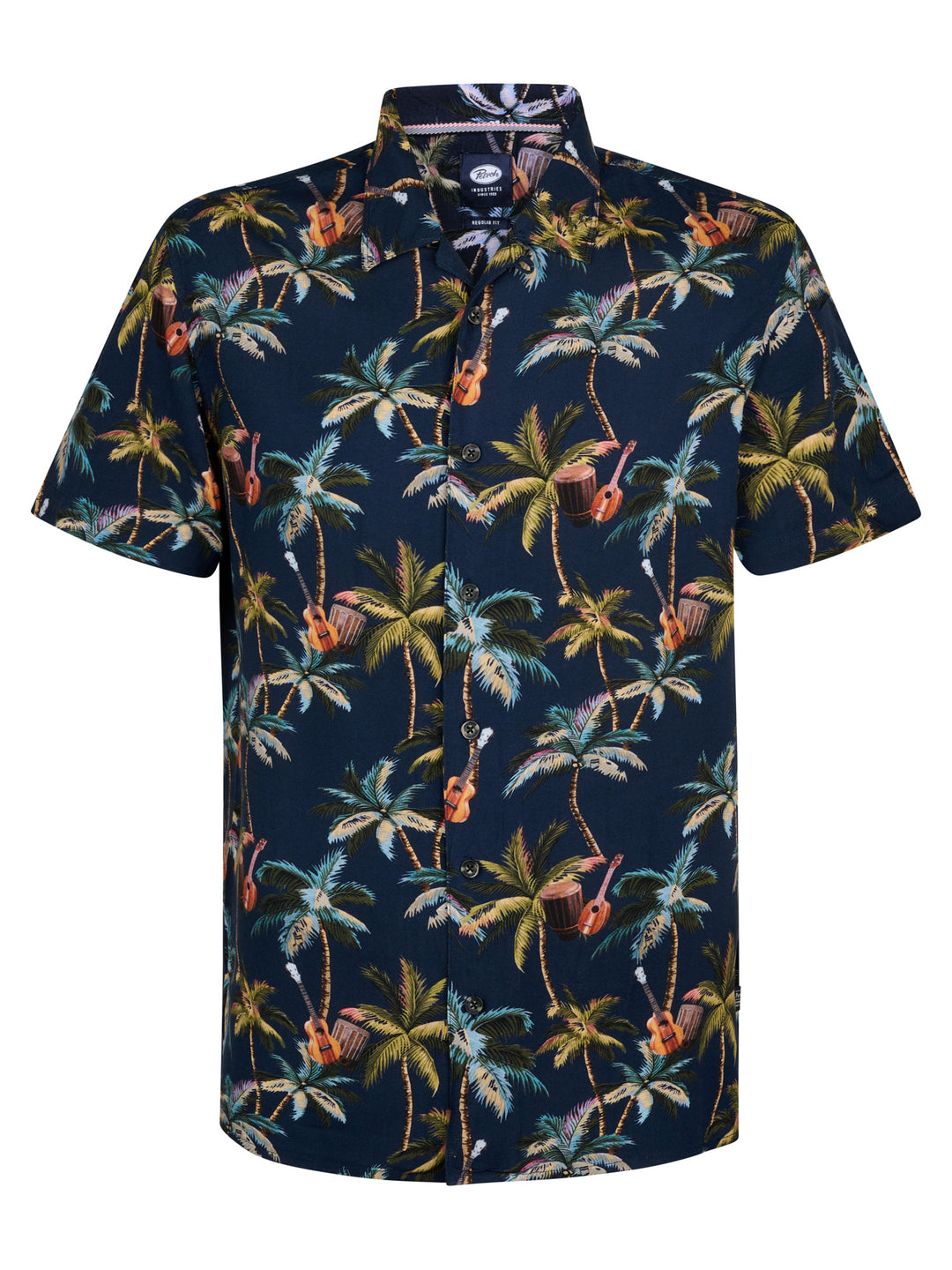 Petrol - Heren Overhemd - M-1050-SIS441 - 5178 Navy Blue