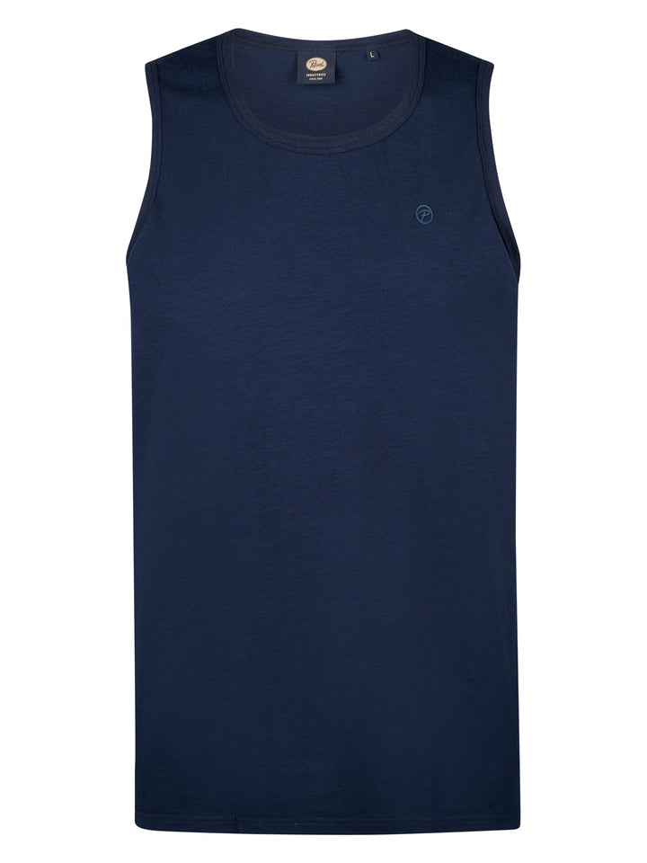 Petrol - Heren Singlet - M-1050-SLR752 - 5178 Navy Blue