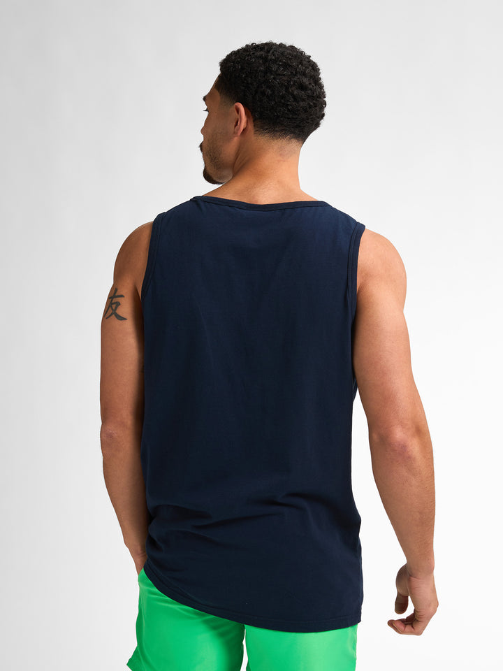 Petrol - Heren Singlet - M-1050-SLR752 - 5178 Navy Blue