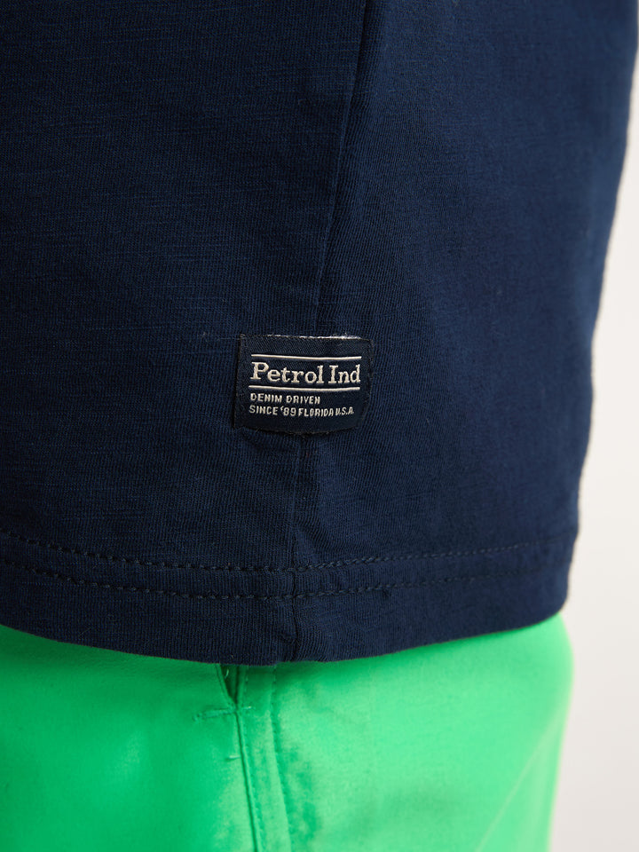 Petrol - Heren Singlet - M-1050-SLR752 - 5178 Navy Blue