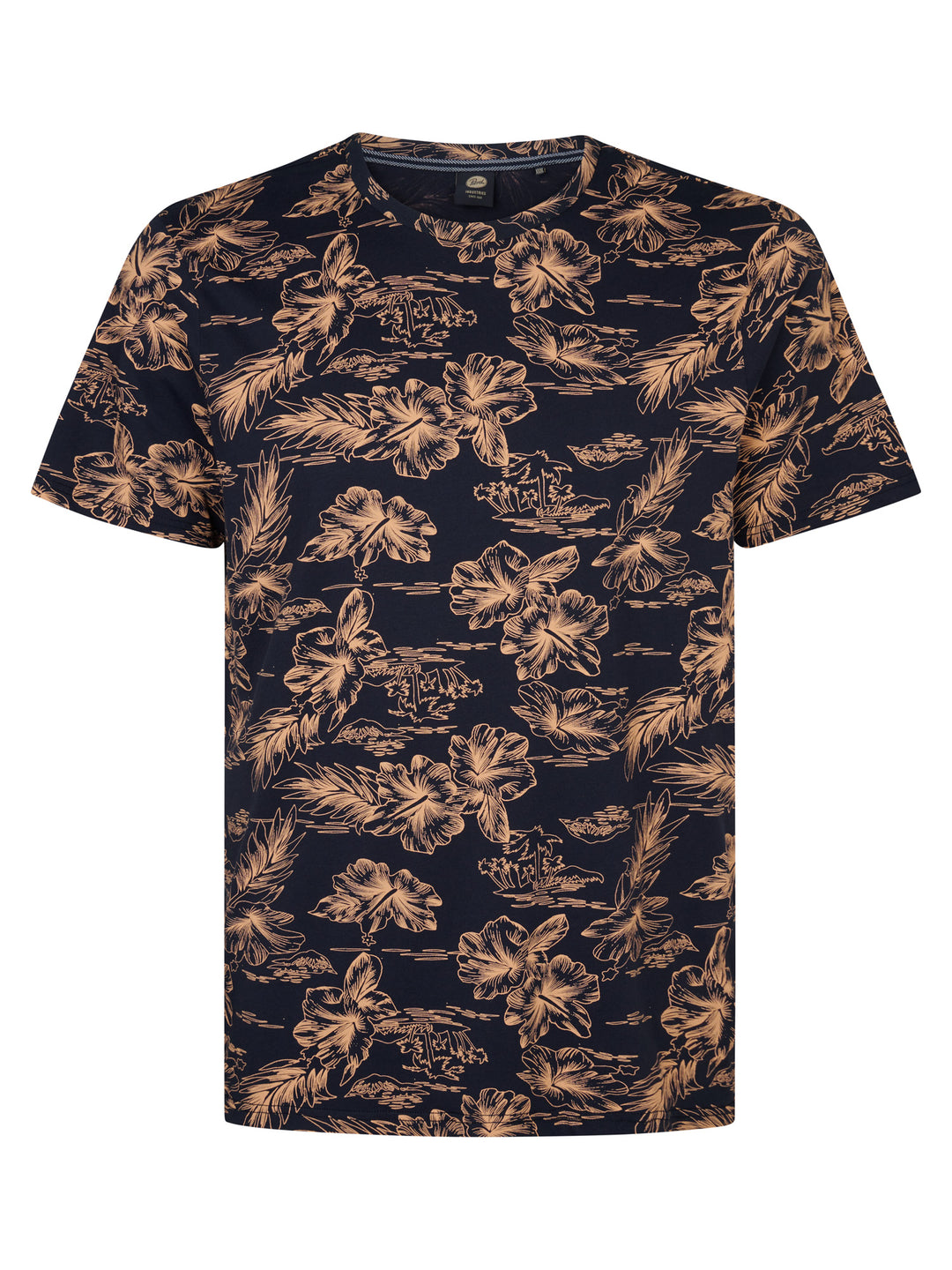 Petrol - Heren Shirt- M-1050-TSR6230 - 5178 Navy Blue