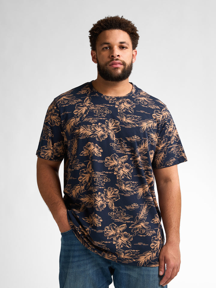 Petrol - Heren Shirt- M-1050-TSR6230 - 5178 Navy Blue