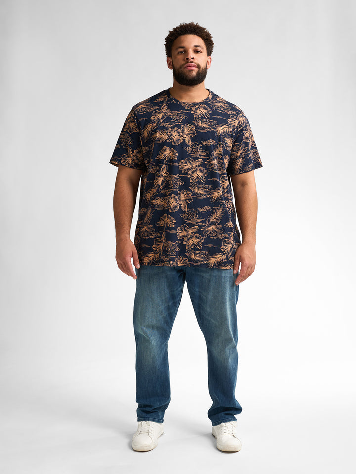 Petrol - Heren Shirt- M-1050-TSR6230 - 5178 Navy Blue