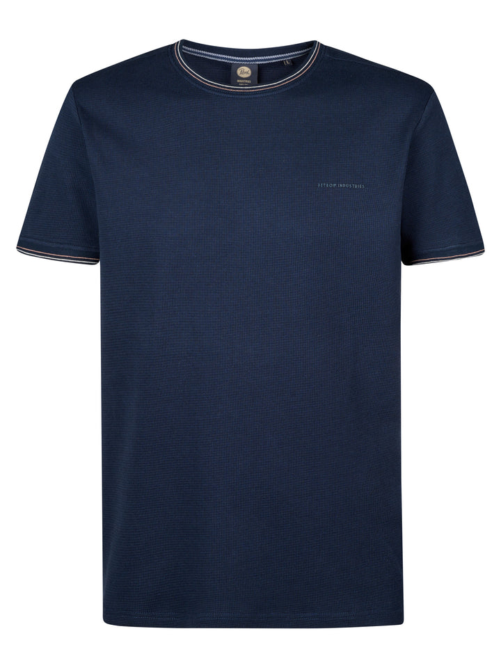Petrol - Heren Shirt- M-1050-TSR642 - 5178 Navy Blue