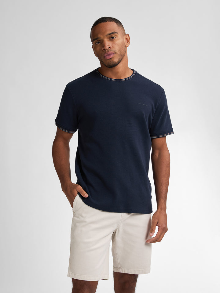 Petrol - Heren Shirt- M-1050-TSR642 - 5178 Navy Blue