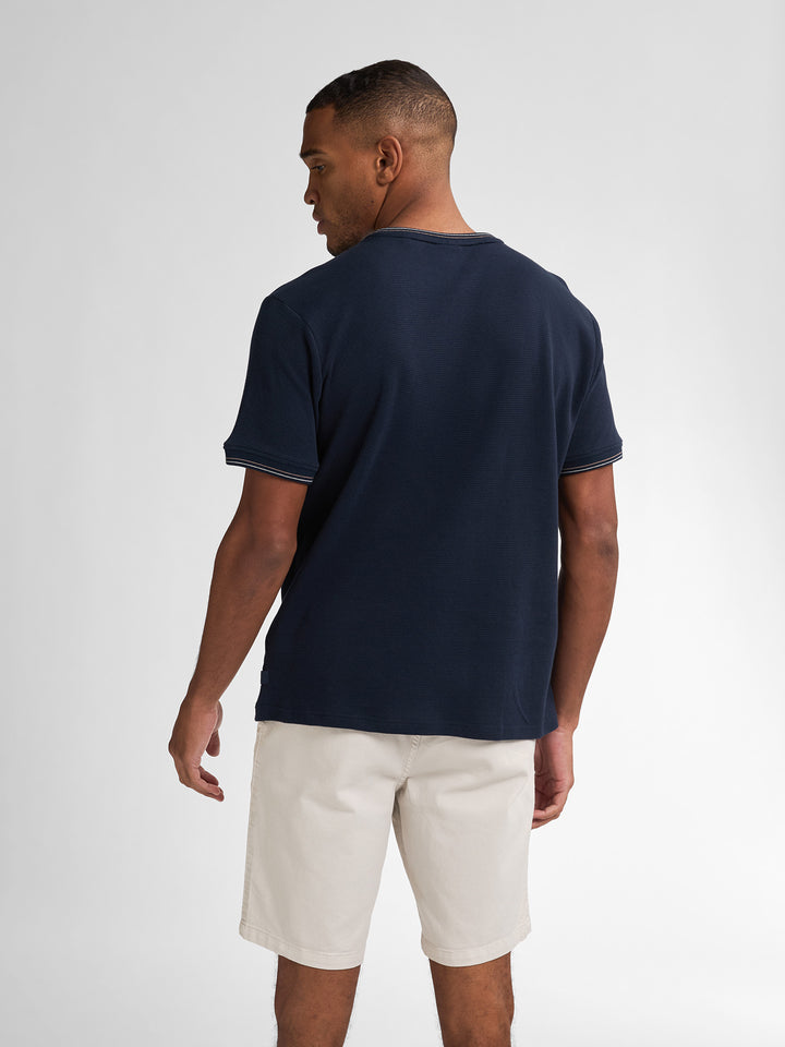 Petrol - Heren Shirt- M-1050-TSR642 - 5178 Navy Blue