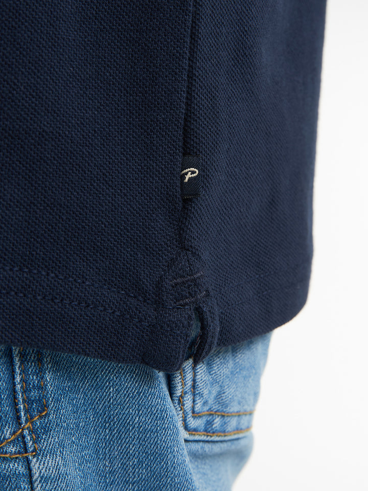 Petrol - Heren Shirt- M-1050-TSR645 - 5178 Navy Blue