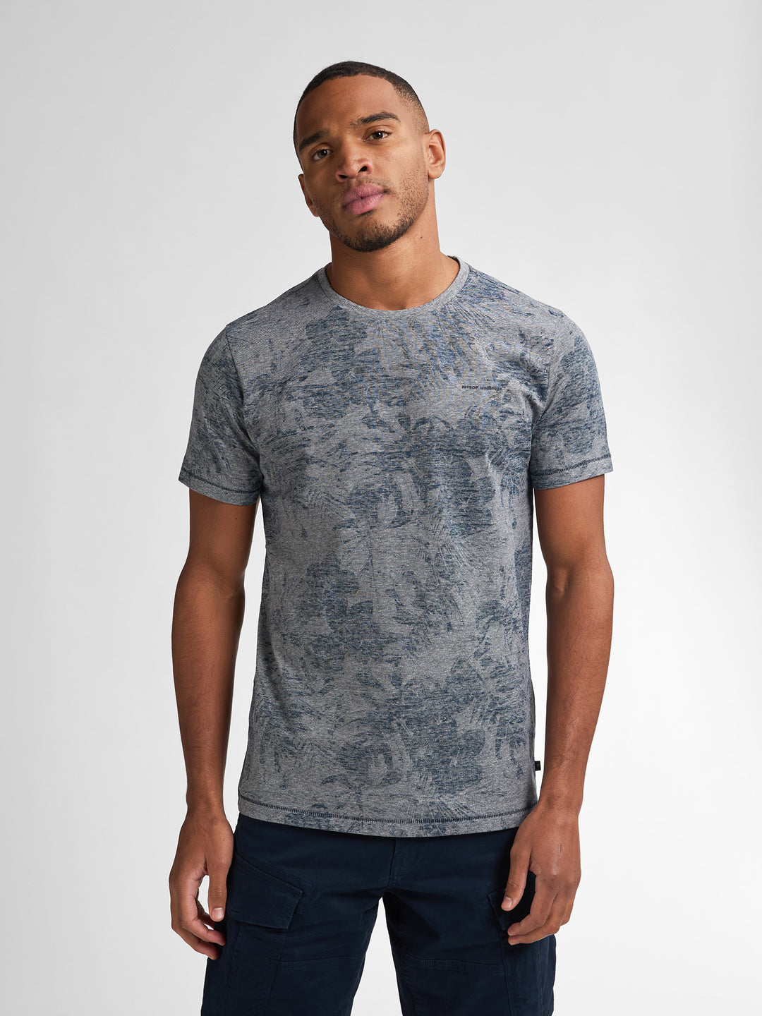 Petrol - Heren Shirt- M-1050-TSR650 - 5178 Navy Blue