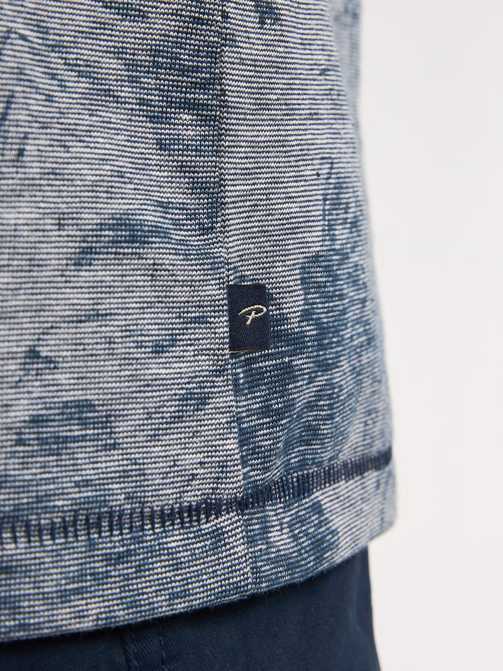 Petrol - Heren Shirt- M-1050-TSR650 - 5178 Navy Blue