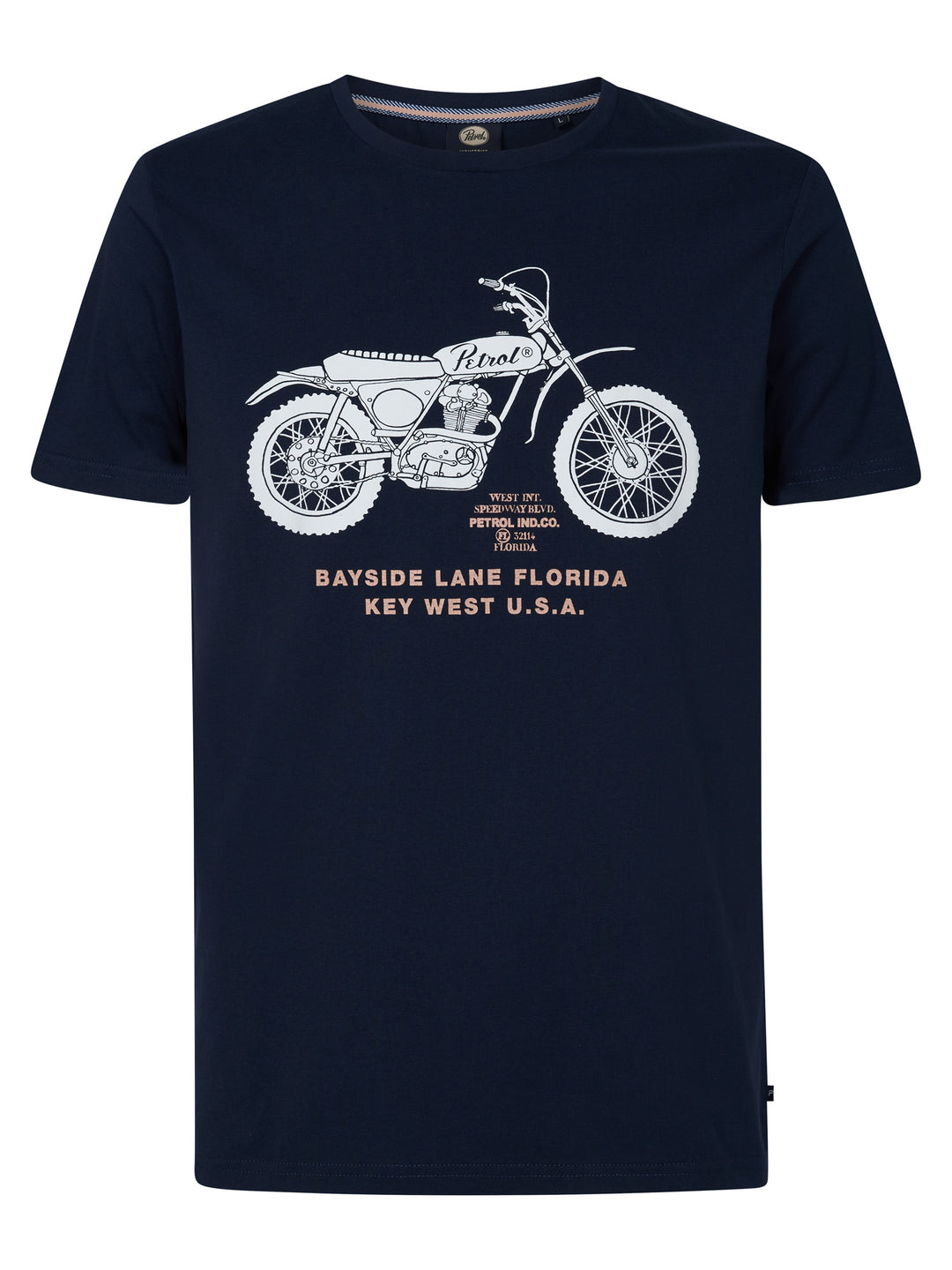 Petrol - Heren Shirt- M-1050-TSR707 - 5178 Navy Blue