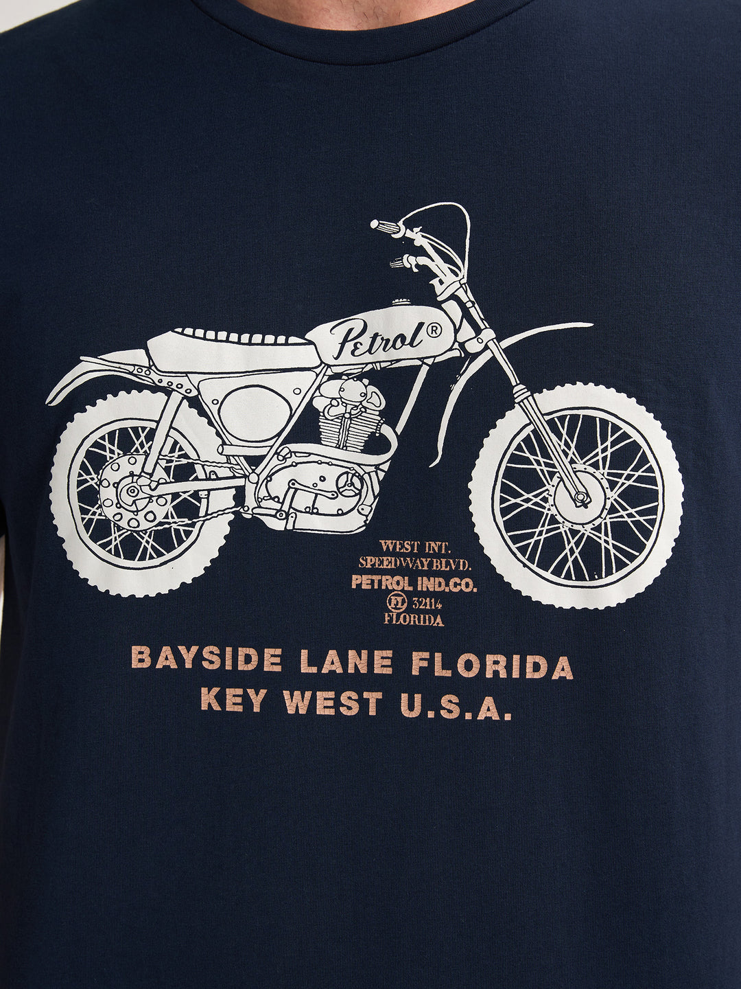 Petrol - Heren Shirt- M-1050-TSR707 - 5178 Navy Blue