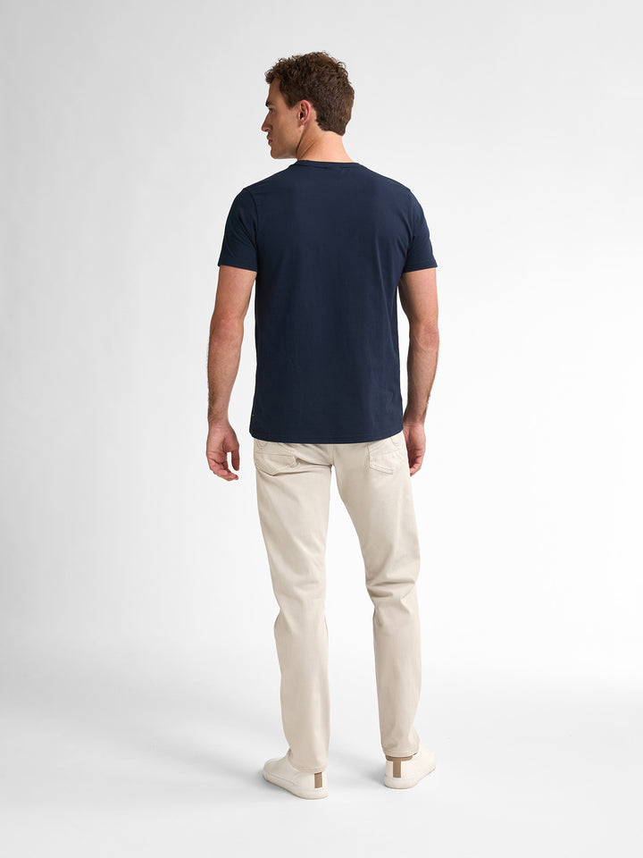 Petrol - Heren Shirt- M-1050-TSR707 - 5178 Navy Blue