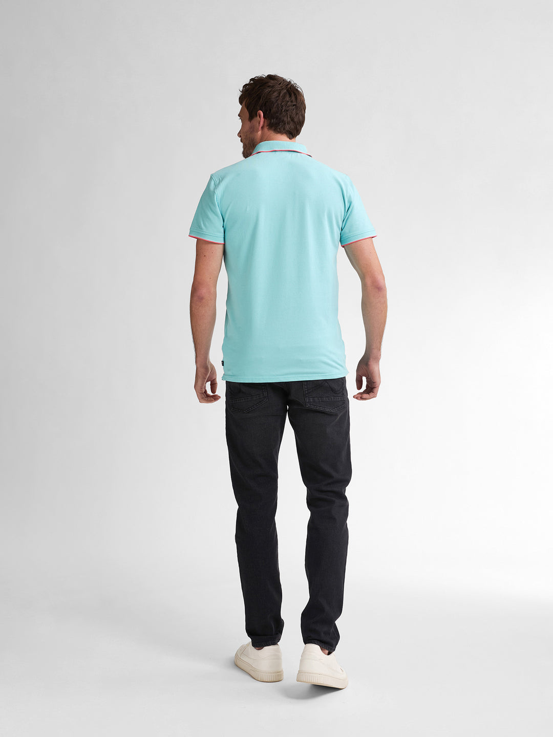 Petrol - Heren Polo - M-ROS-POL003 - 5180 Aqua