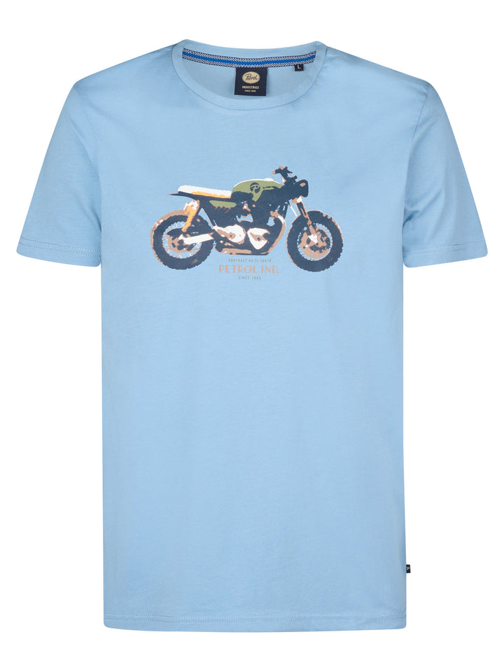 Petrol - Heren Shirt- M-1050-TSR671 - 5187 Pale Blue
