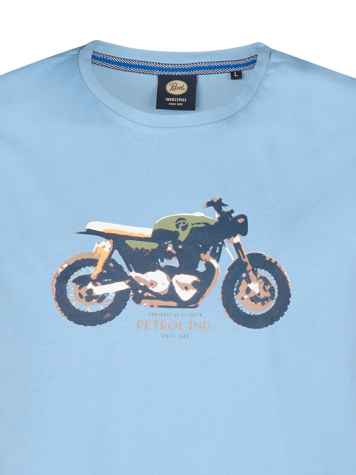Petrol - Heren Shirt- M-1050-TSR671 - 5187 Pale Blue