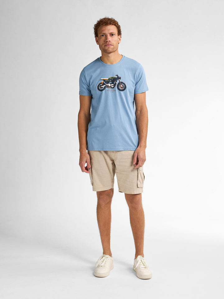 Petrol - Heren Shirt- M-1050-TSR671 - 5187 Pale Blue