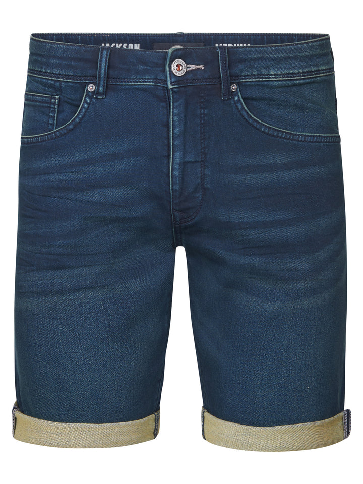 Petrol - Korte spijkerbroek - M-1020-SHO001 - 5800 Dark Blue