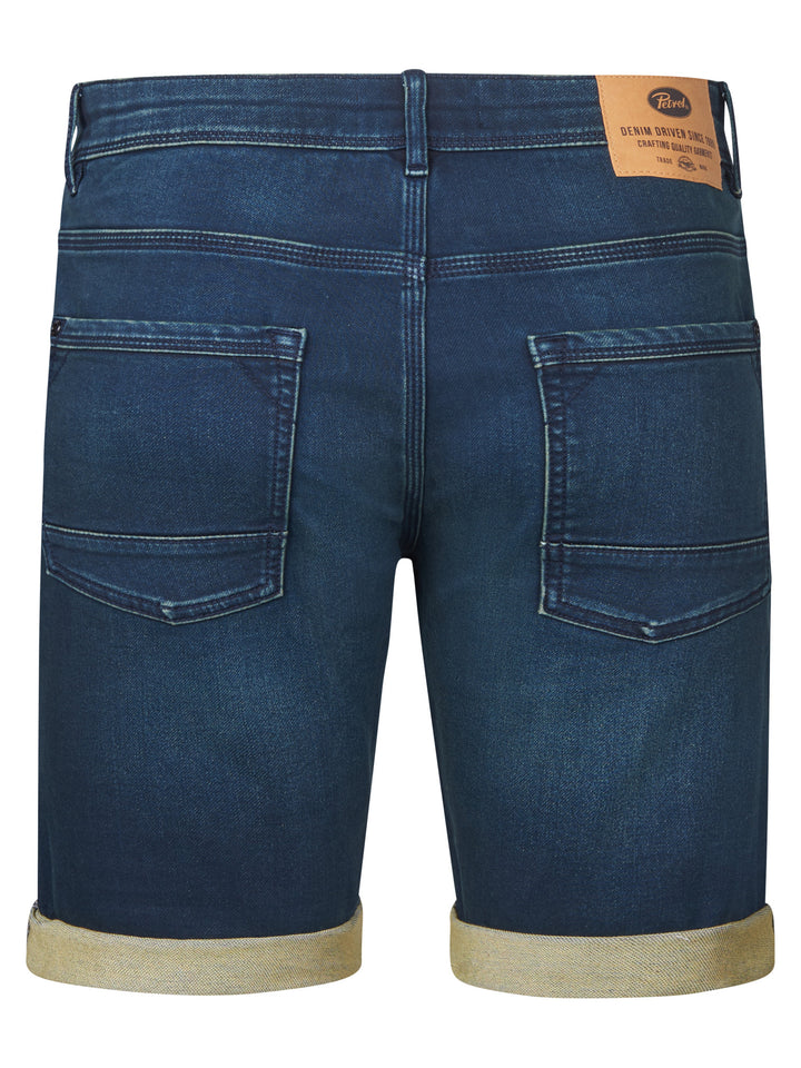 Petrol - Korte spijkerbroek - M-1020-SHO001 - 5800 Dark Blue