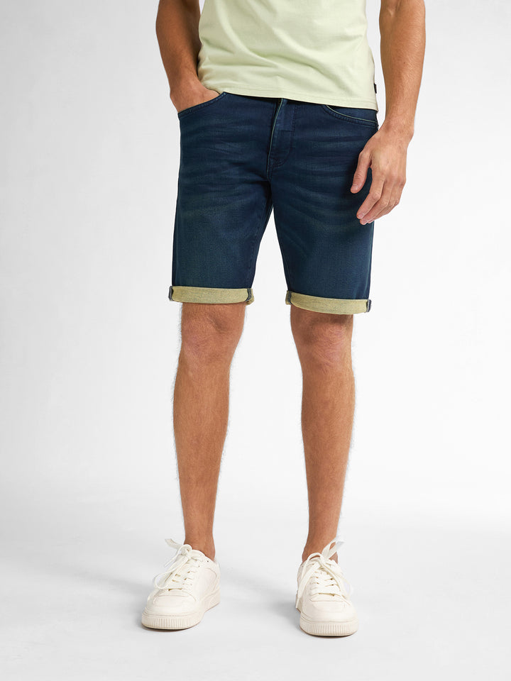 Petrol - Korte spijkerbroek - M-1020-SHO001 - 5800 Dark Blue
