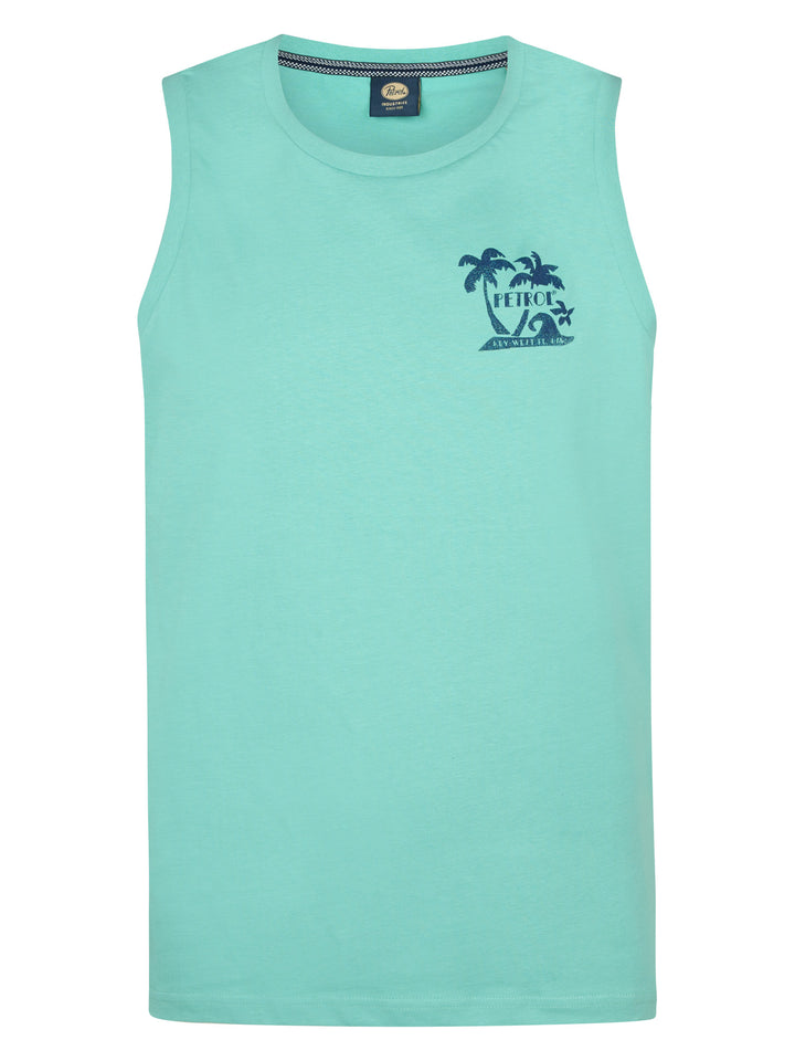 Petrol - Heren Singlet - M-1050-SLR751 - 6169 Aqua Green