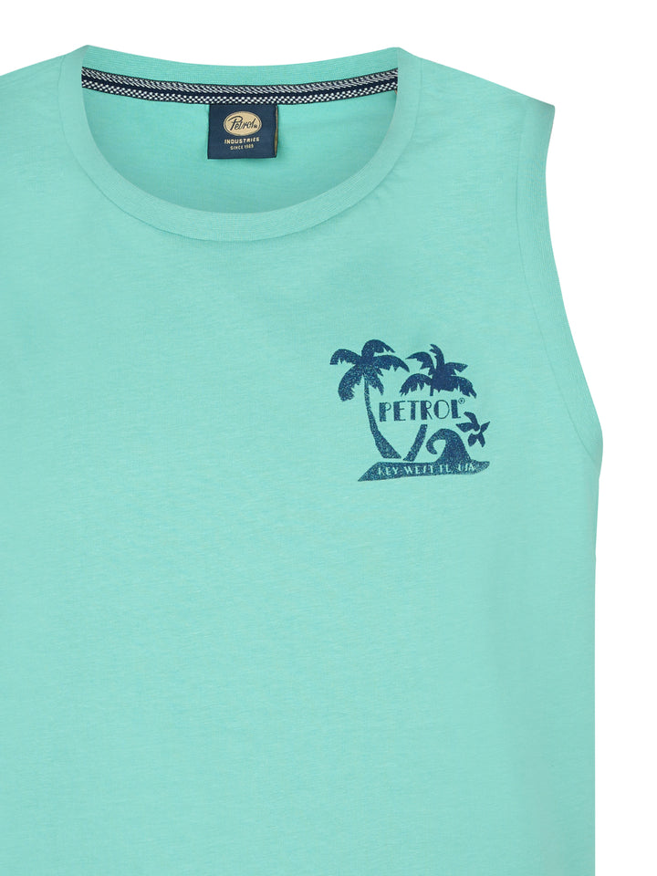 Petrol - Heren Singlet - M-1050-SLR751 - 6169 Aqua Green