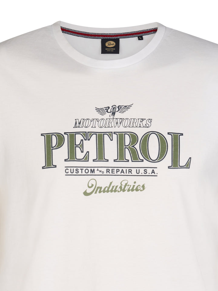 Petrol - Heren Shirt - M-1060-TSR600 - 0000 Bright White