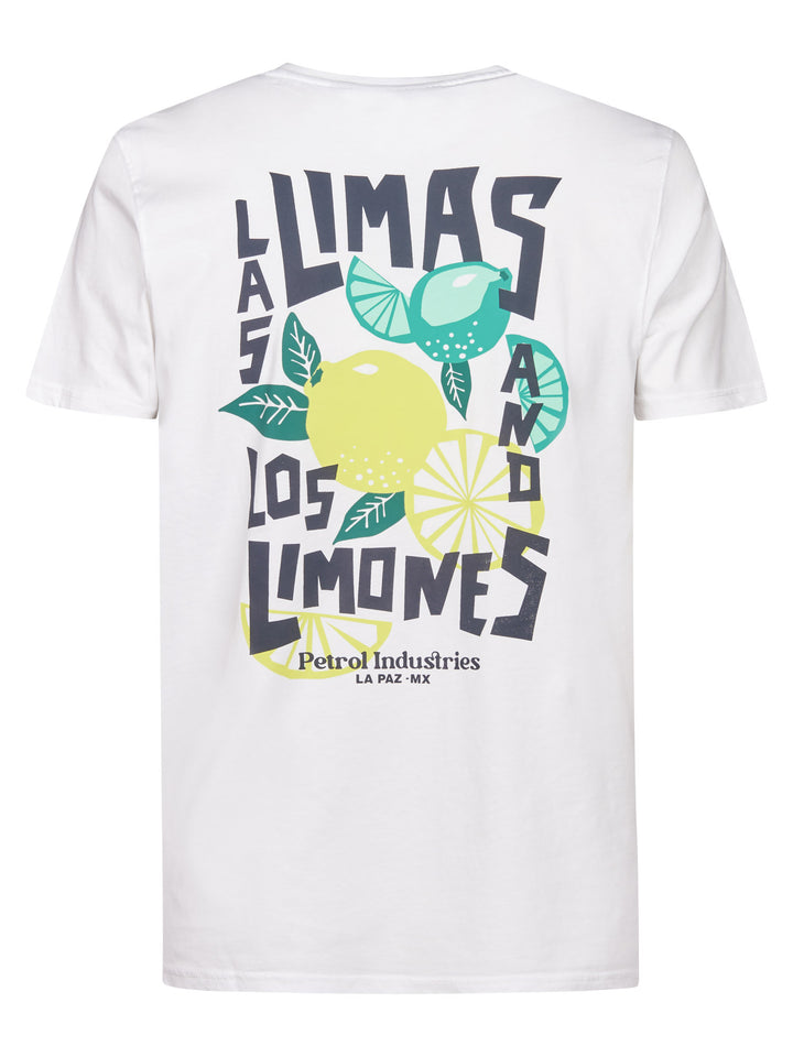 Petrol - Heren Shirt - M-2060-TSR629- 0000 Bright White