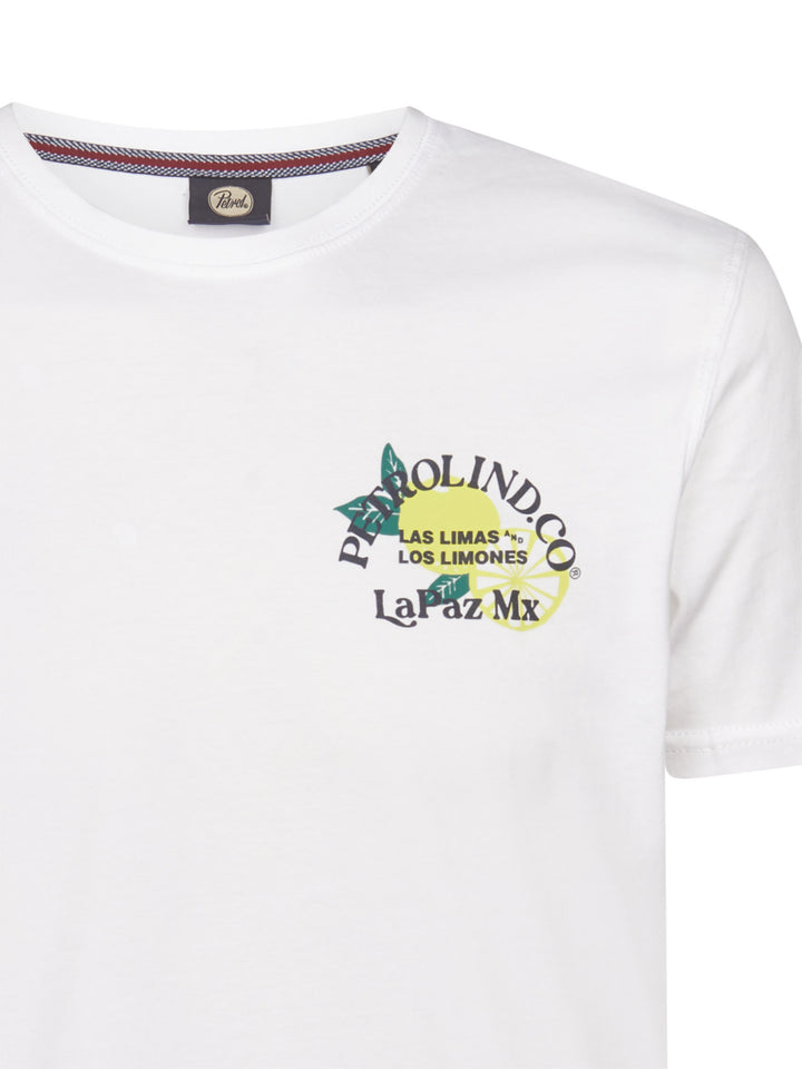 Petrol - Heren Shirt - M-2060-TSR629- 0000 Bright White