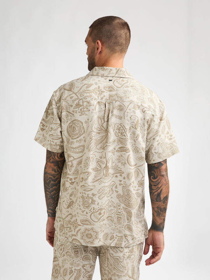 Petrol - Heren Overhemd - M-1060-SIS411 - 0112 Seashell