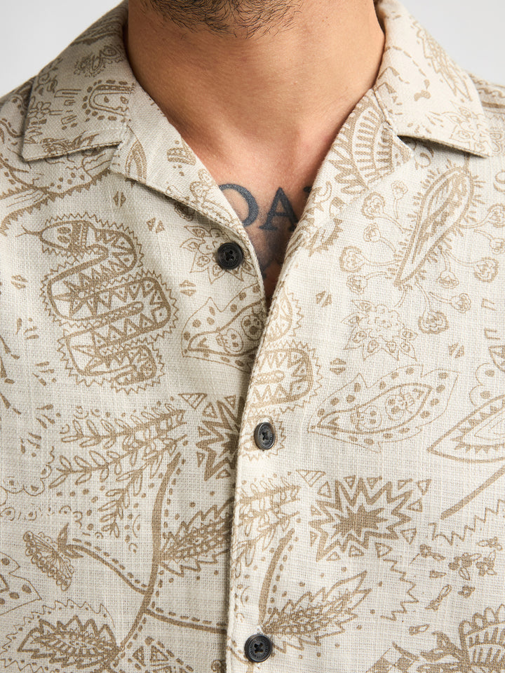 Petrol - Heren Overhemd - M-1060-SIS411 - 0112 Seashell