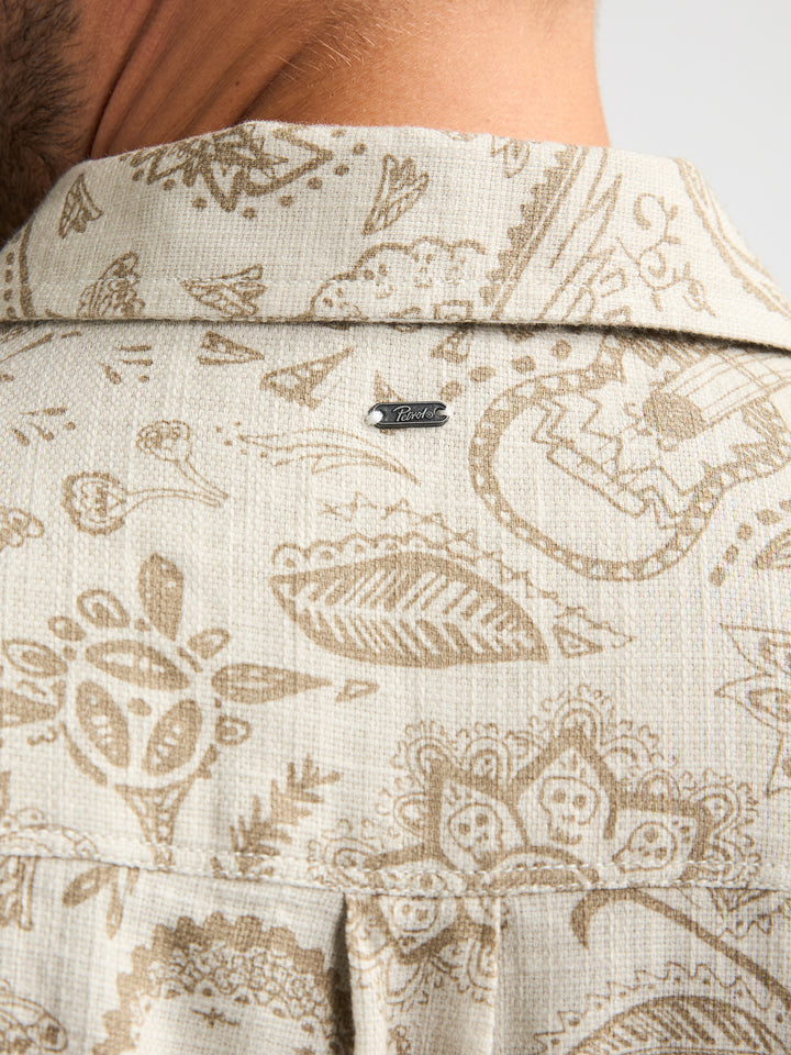 Petrol - Heren Overhemd - M-1060-SIS411 - 0112 Seashell