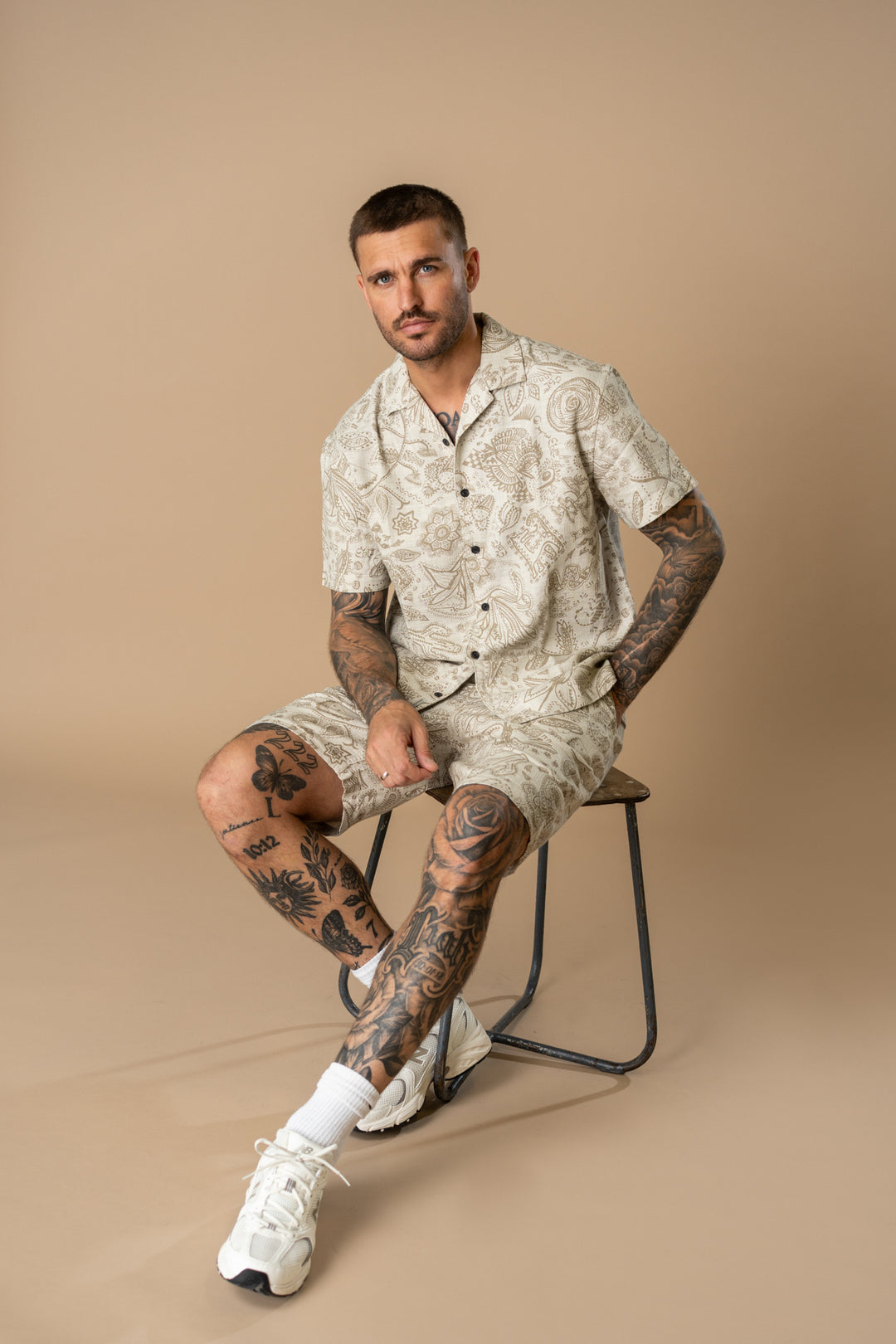 Petrol - Heren Overhemd - M-1060-SIS411 - 0112 Seashell