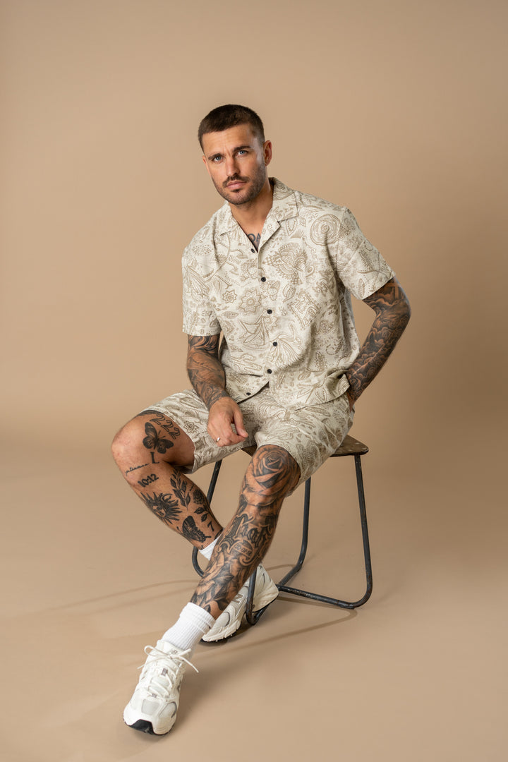 Petrol - Heren Overhemd - M-1060-SIS411 - 0112 Seashell