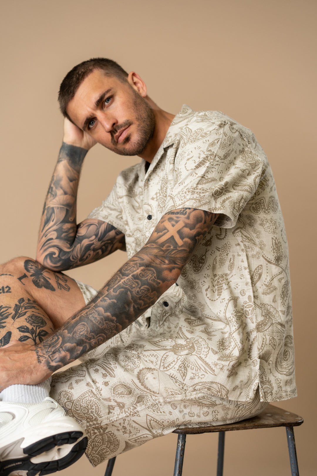 Petrol - Heren Overhemd - M-1060-SIS411 - 0112 Seashell