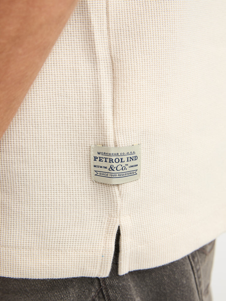 Petrol - Heren Overhemd - M-1060-SIS438 - 0112 Seashell