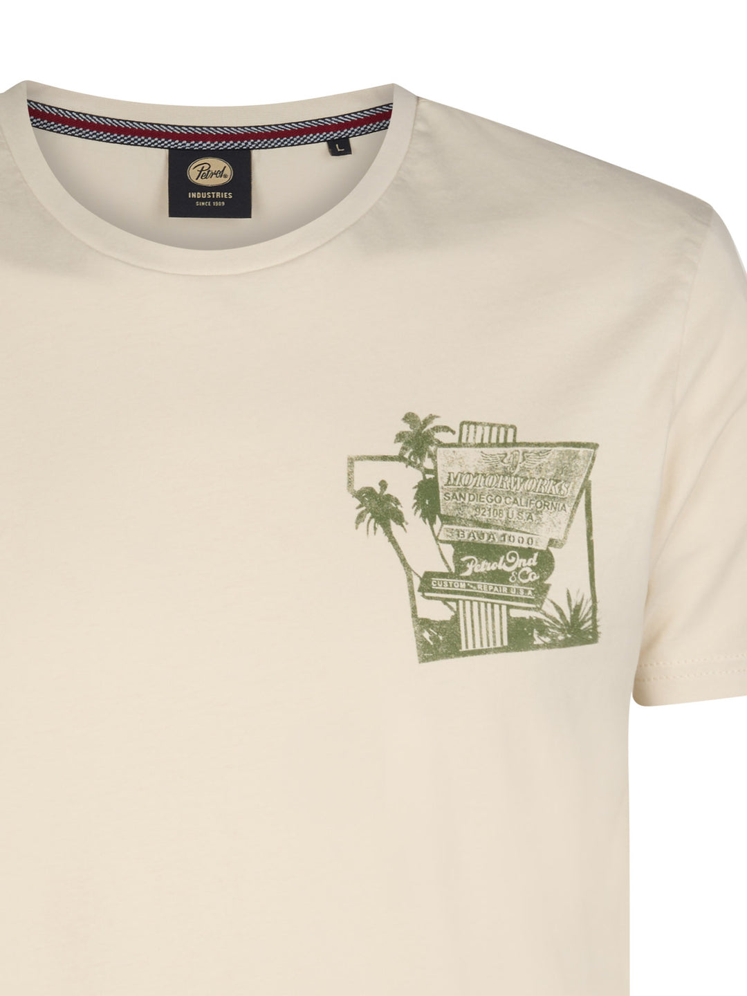 Petrol - Heren Shirt - M-1060-TSR604 - 0112 Seashell
