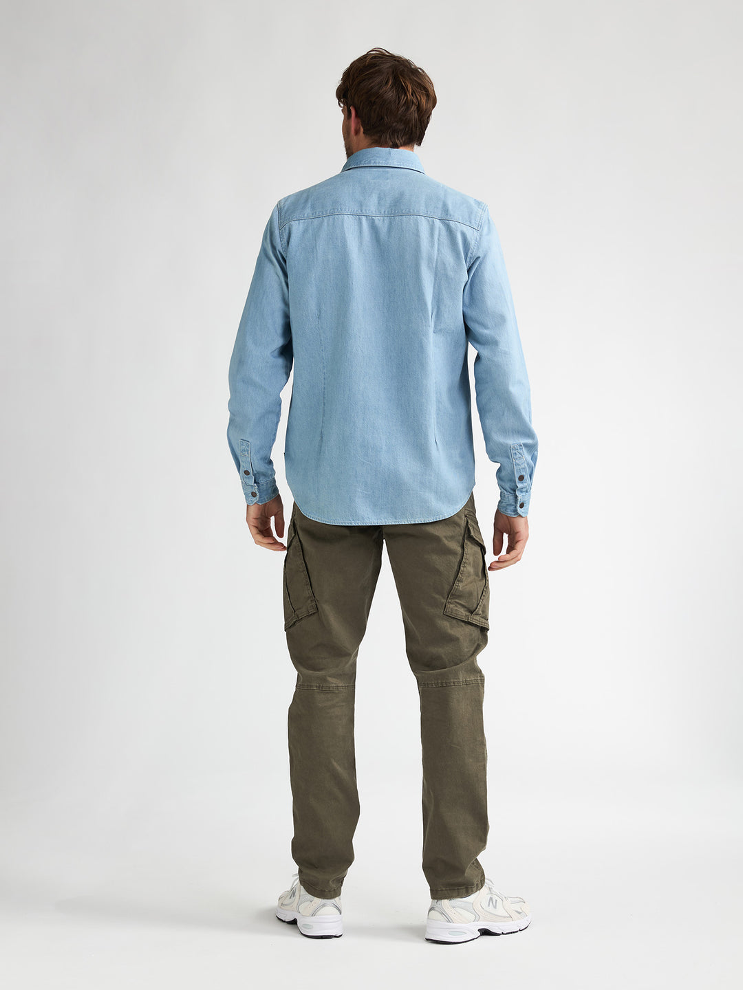 Petrol - Heren Overhemd - M-1060-SIL436 - 5001 Light Indigo