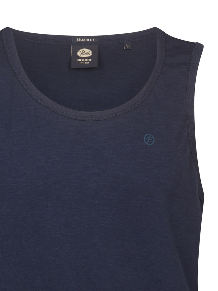 Petrol - Heren Singlet - M-2060-SLR752 - 5178 Navy Blue
