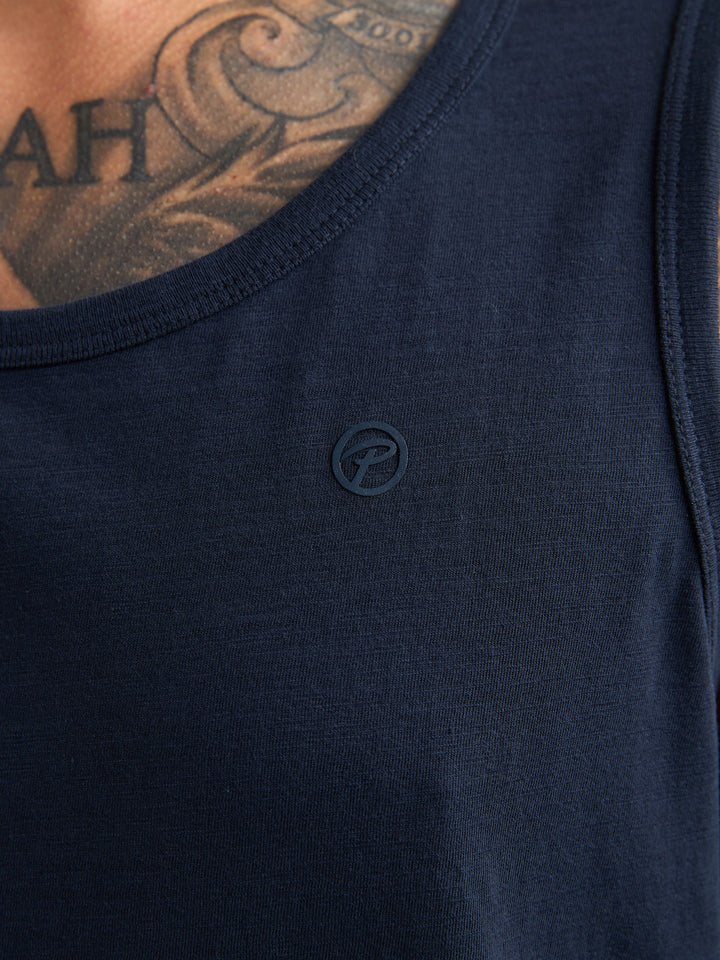 Petrol - Heren Singlet - M-2060-SLR752 - 5178 Navy Blue