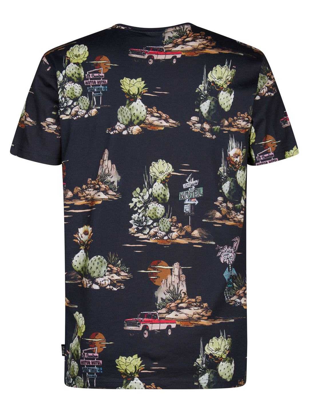 Petrol - Heren Shirt - M-2060-TSR640 - 5178 Navy Blue