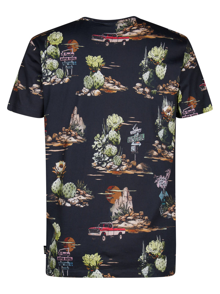 Petrol - Heren Shirt - M-2060-TSR640 - 5178 Navy Blue
